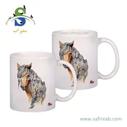 ماگ سرامیکی طرح یال پروانه پیتکو