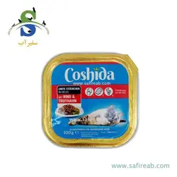 ووم گربه با طعم مخلوط گوشت گاو و بوقلمون (100 گرم) کوشیدا