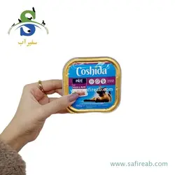 ووم گربه با طعم مخلوط گوشت گوساله و بره (100 گرم) کوشیدا