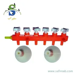 شیر تقسیم هوا آکواریوم 5 خروجی پلاستیکی