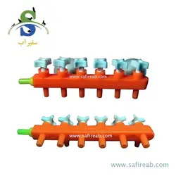 شیر تقسیم هوا آکواریوم 5 خروجی پلاستیکی