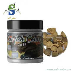 غذا تبلت رنگ انواع ماهی و کف خوار کت فیش کالر F2 برگچین