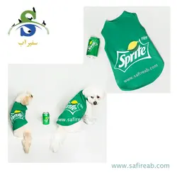رکابی سگ و گربه طرح Sprite (سایز XL ، L ، M) رکسی
