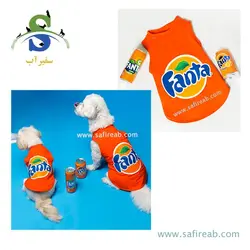 رکابی سگ و گربه طرح Fanta (سایز XL ، L ، M) رکسی