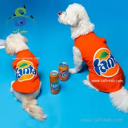 رکابی سگ و گربه طرح Fanta (سایز XL ، L ، M) رکسی