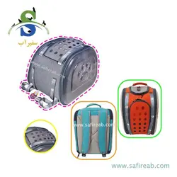 کیف حمل دو طرف شفاف و تخت مدل Zebra سگ و گربه و جوندگان دنیل - فروشگاه اینترنتی سفیرآب