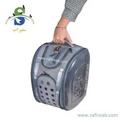 کیف حمل دو طرف شفاف و تخت مدل Zebra سگ و گربه و جوندگان دنیل - فروشگاه اینترنتی سفیرآب