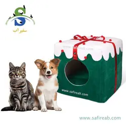 جای خواب سگ و گربه مدل جعبه کادویی (سایز L) جیمبو - فروشگاه اینترنتی سفیرآب