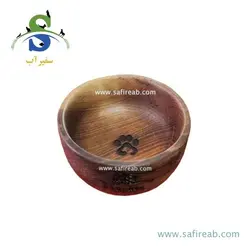 ظرف آب و غذا چوبی (چوب گردو) مدل دارچین سگ و گربه چانگ لیر - فروشگاه اینترنتی سفیرآب