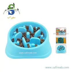 ظرف آرام خور طرح گلبرگ سگ و گربه چانگ لیر - فروشگاه اینترنتی سفیرآب