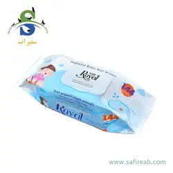 دستمال مرطوب 144 برگی حیوانات خانگی رویال
