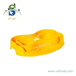 ظرف دوقلو آب و غذا کفپوش دار ضد مورچه مدل قلبی سگ و گربه دنیل - فروشگاه اینترنتی سفیرآب
