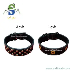 قلاده گردنی سگ طرح چرمی نگین دار ورساچه (سایز L) - فروشگاه اینترنتی سفیرآب