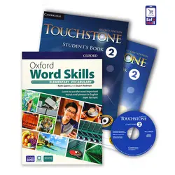 Touchstone 2 + Oxford Word Skills Basic - پک تاچ استون 2 و ورد اسکیلز