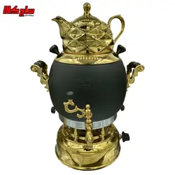 سماور راشا مدل مشکی طلایی