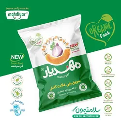 سویق پفی غلات کامل با طعم پیاز و جعفری مهدیار