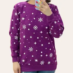 بلوز زنانه تمام چاپ طرح دونه برفی | فروشگاه سلام مامانی