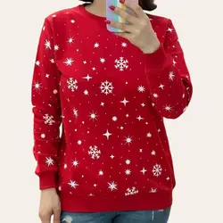 بلوز زنانه تمام چاپ طرح دونه برفی | فروشگاه سلام مامانی