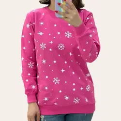 بلوز زنانه تمام چاپ طرح دونه برفی | فروشگاه سلام مامانی