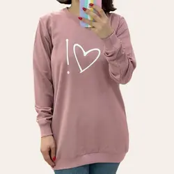 تونیک زنانه طرح قلب جنس پنبه دورس | فروشگاه سلام مامانی