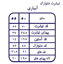 تیشرت و شلوارک دخترانه آبیاری سایز 40 تا 55 | سلام مامانی