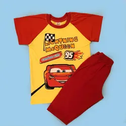 خرید و قیمت تیشرت شلوارک پسرانه طرح مکویین سایز 40 تا 55