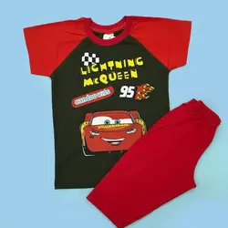 خرید و قیمت تیشرت شلوارک پسرانه طرح مکویین سایز 40 تا 55