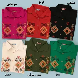 خرید و قیمت تونیک شومیزی گلدوزی طرح لوزی برجسته