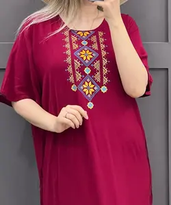 خرید و قیمت پیراهن آستین کوتاه یقه چاپی | سلام مامانی