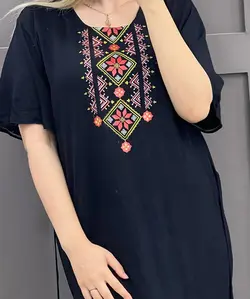 خرید و قیمت پیراهن آستین کوتاه یقه چاپی | سلام مامانی