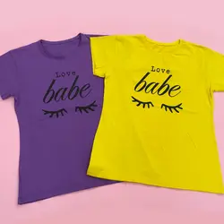 تیشرت نخ پنبه طرح babe در 6 رنگ | فروشگاه سلام مامانی