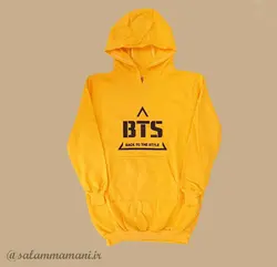 هودی زنانه جنس دورس دو نخ تو کرک طرح BTS