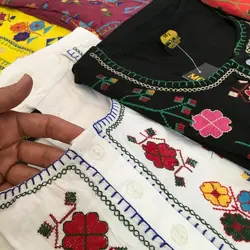 خرید و قیمت پیراهن نخی گلدوزی لاله وارداتی | سلام مامانی