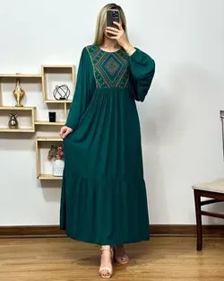 خریدو قیمت پیراهن ساحلی سوزن دوزی