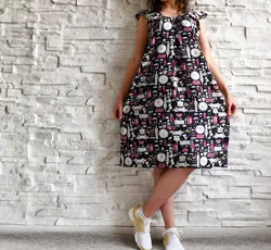 خریدو قیمت سارافون زنانه نخی چین چینی | فروشگاه سلام مامانی