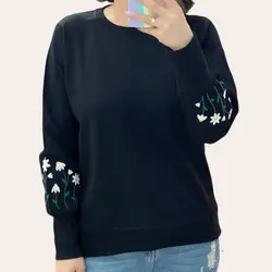 بلوز زنانه آستین گلدوزی شده شبنم  فروشگاه سلام مامانی