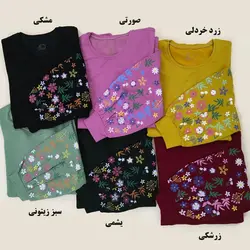 خرید و قیمت بلوز دورس زنانه آستین پر گل ترنم در سلام مامانی