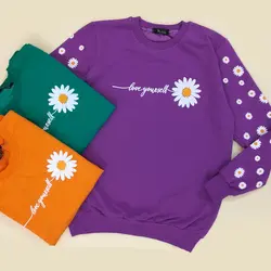 خرید و قیمت بلوز دورس زنانه طرح گل بابونه | فروشگاه سلام مامانی