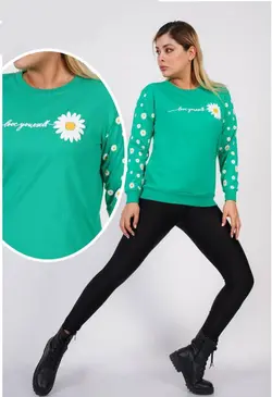 خرید و قیمت بلوز دورس زنانه طرح گل بابونه | فروشگاه سلام مامانی