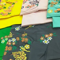 بلوز زنانه آستین پر گل جنس نخ پنبه | سلام مامانی