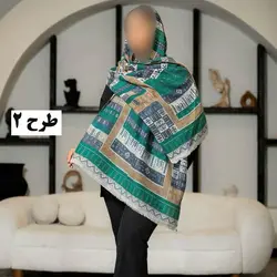 خرید و قیمت شال موهر طرح خطی