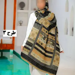خرید و قیمت شال موهر طرح خطی