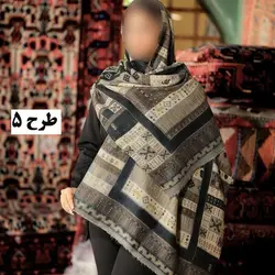 خرید و قیمت شال موهر طرح خطی