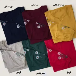 خرید و قیمت تونیک گلدوزی طرح بابونه | فروشگاه سلام مامانی