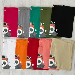 تیشرت زنانه لانگ طرح پاندای بامزه  | فروشگاه سلام مامانی