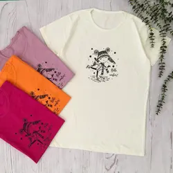 خرید و قیمت تیشرت زنانه طرح دختر اسکیت باز  | پوشاک سلام مامانی