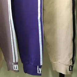 شلوار اسلش بغل نواردار طرح YES