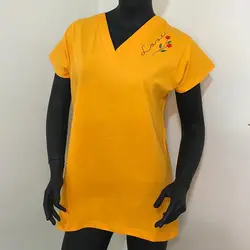 خرید و قیمت تیشرت زنانه یقه هفت گلدوزی شده رزیتا