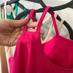 خرید و قیمت تاپ زنانه بندی جلو دکمه دار جنس نخ پنبه