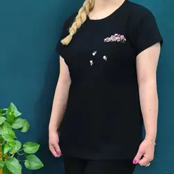 خرید و قیمت تیشرت جیب گلدوزی در 2 سایز | فروشگاه سلام مامانی